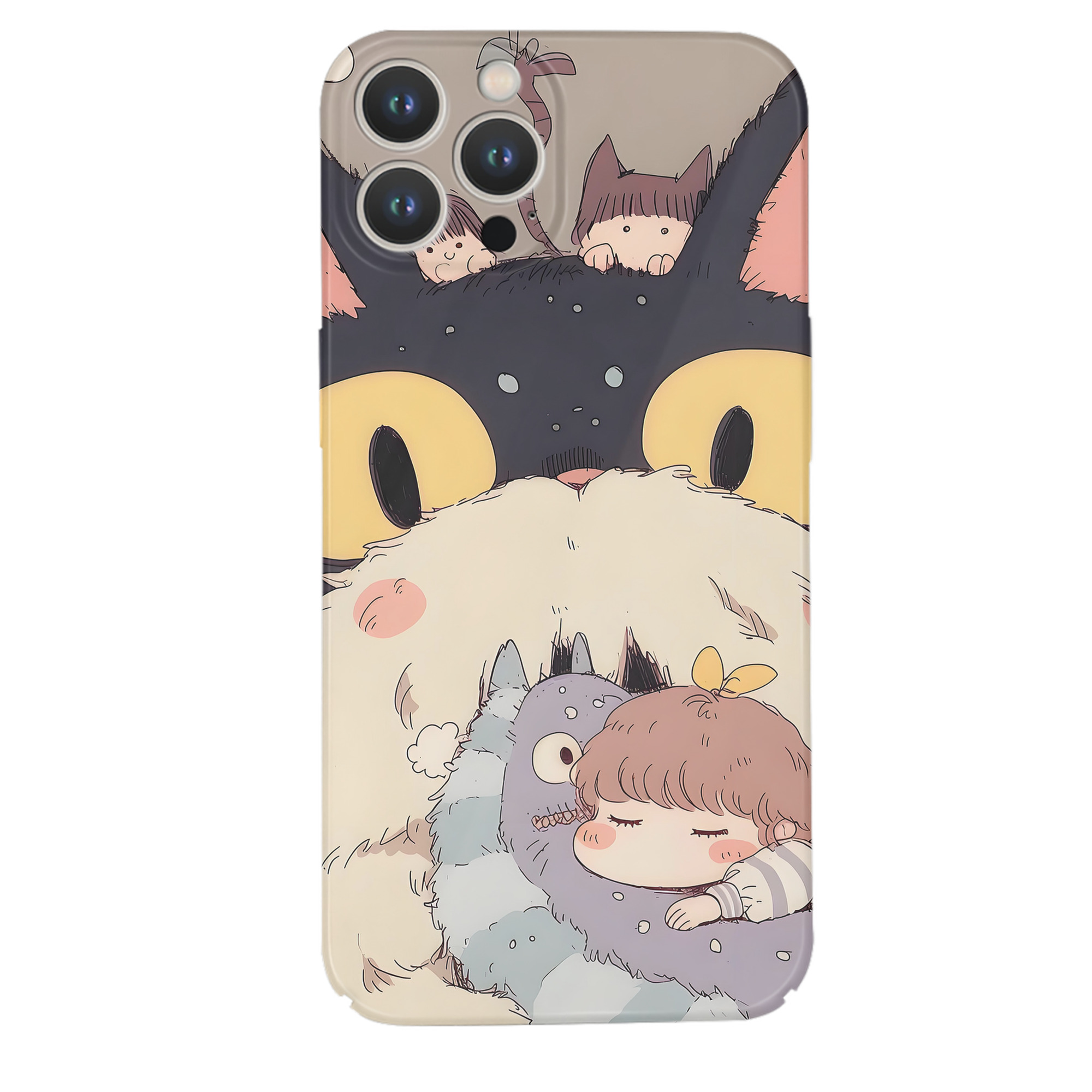 （画像用） となりのトトロ 草壁メイ 草壁サツキ My Neighbor Totoro Satsuki Kusakabe Mei Kusakabe 【iPhone 14シリーズ対応】ハードケース